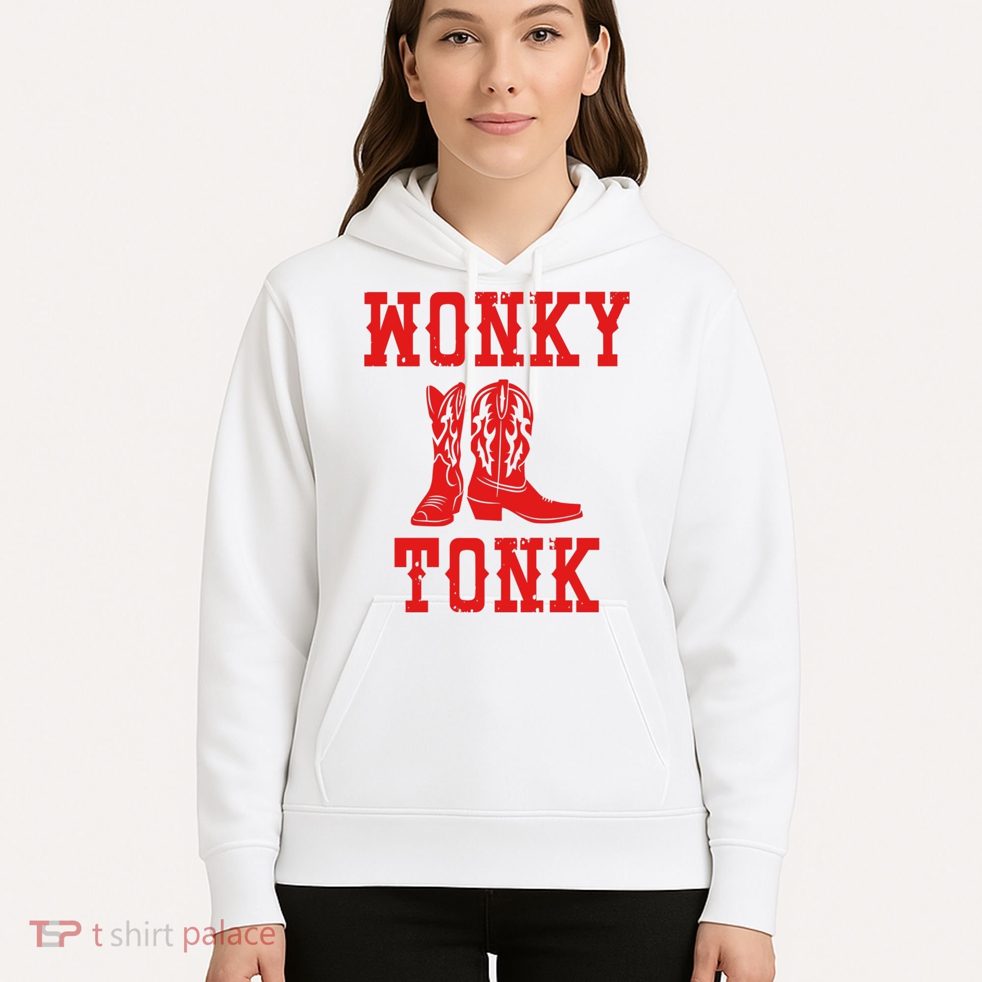 Wonky Tonk Cowboy Boots Hoodie