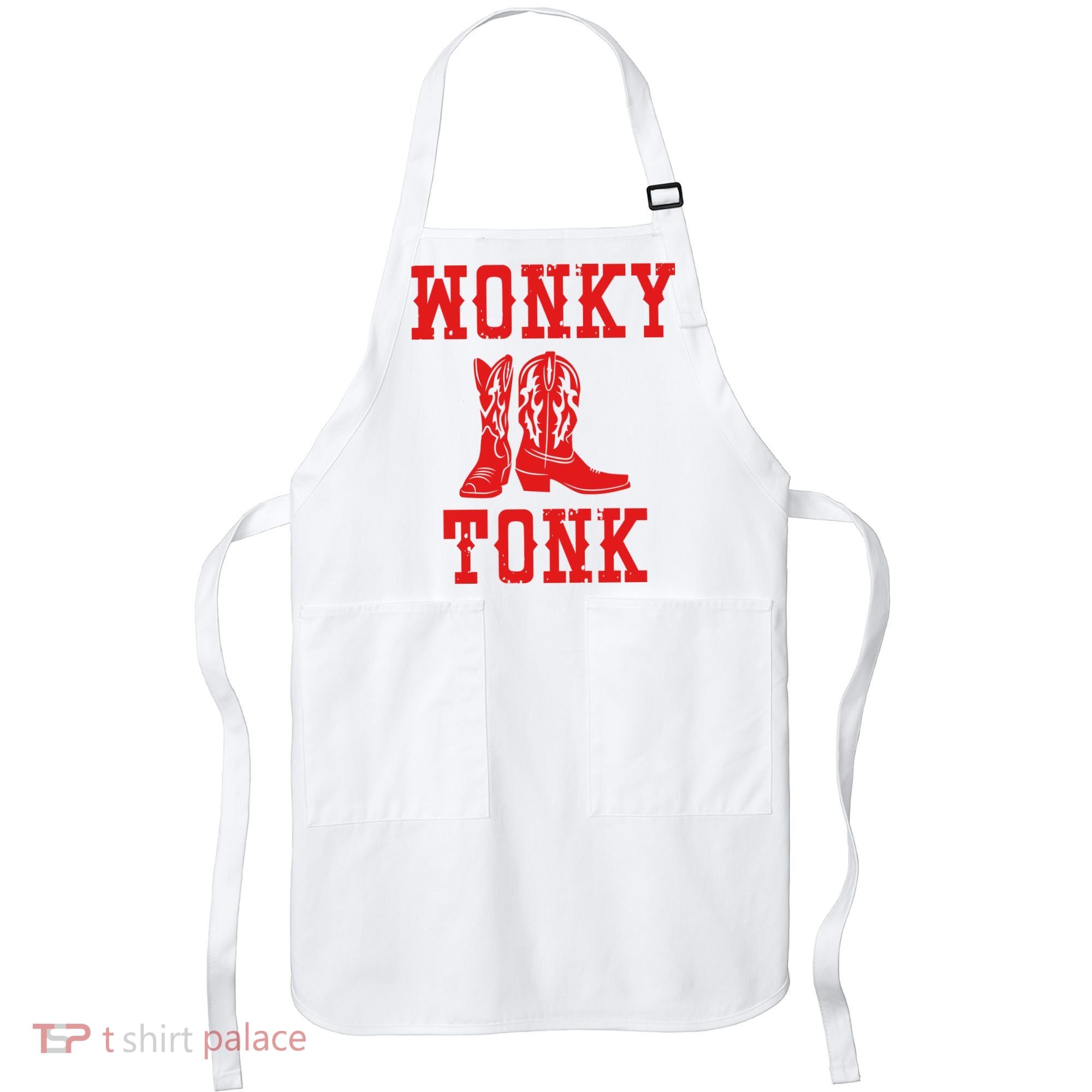 Wonky Tonk Cowboy Boots Apron