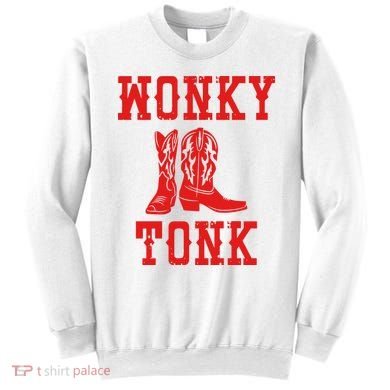 Wonky Tonk Cowboy Boots Sweatshirt