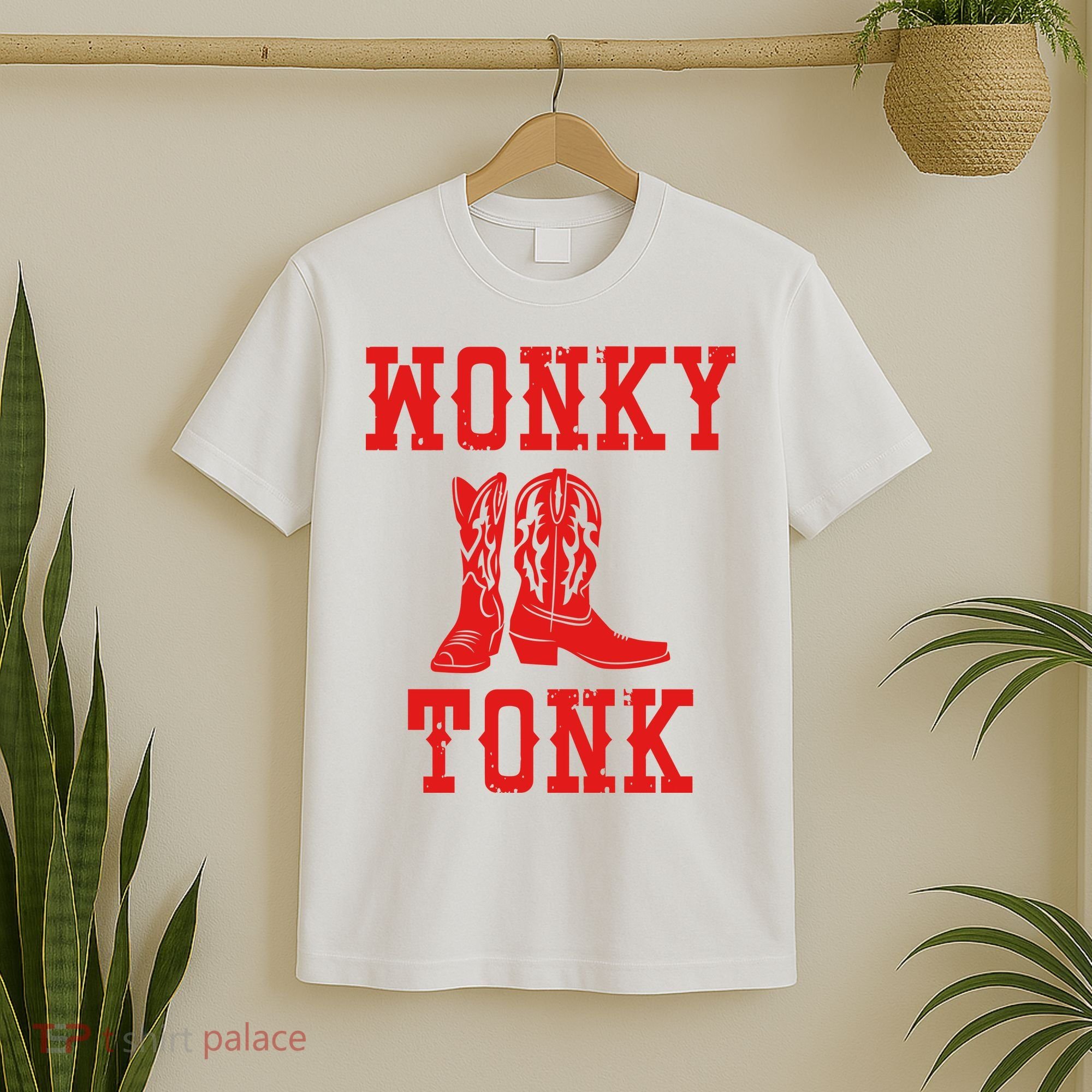 Wonky Tonk Cowboy Boots T-Shirt