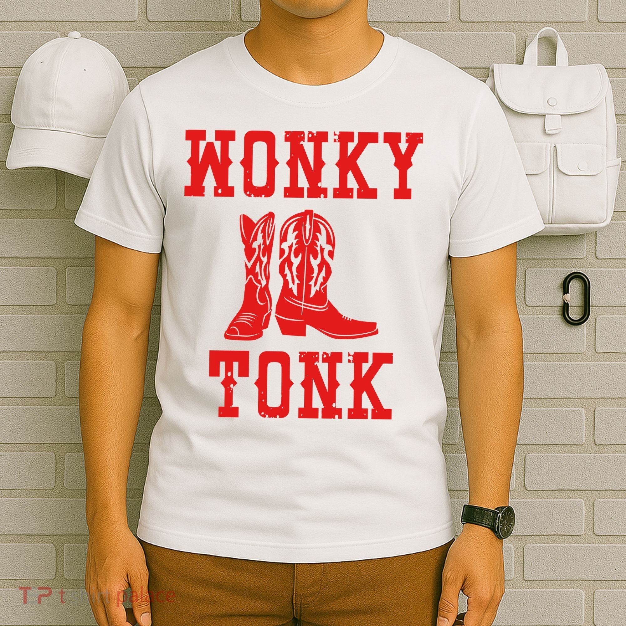 Wonky Tonk Cowboy Boots T-Shirt