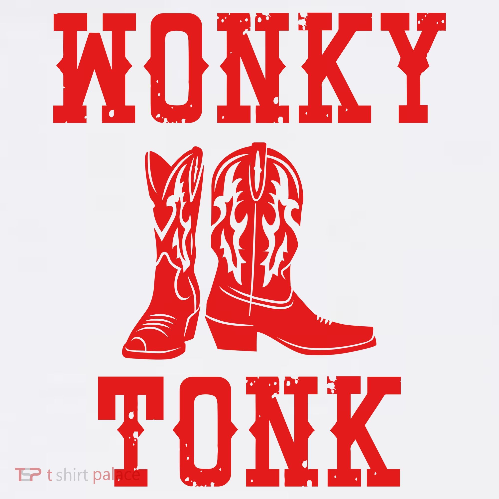 Wonky Tonk Cowboy Boots Button