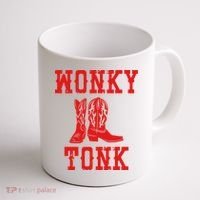 Wonky Tonk Cowboy Boots Coffee Mug thumb 1