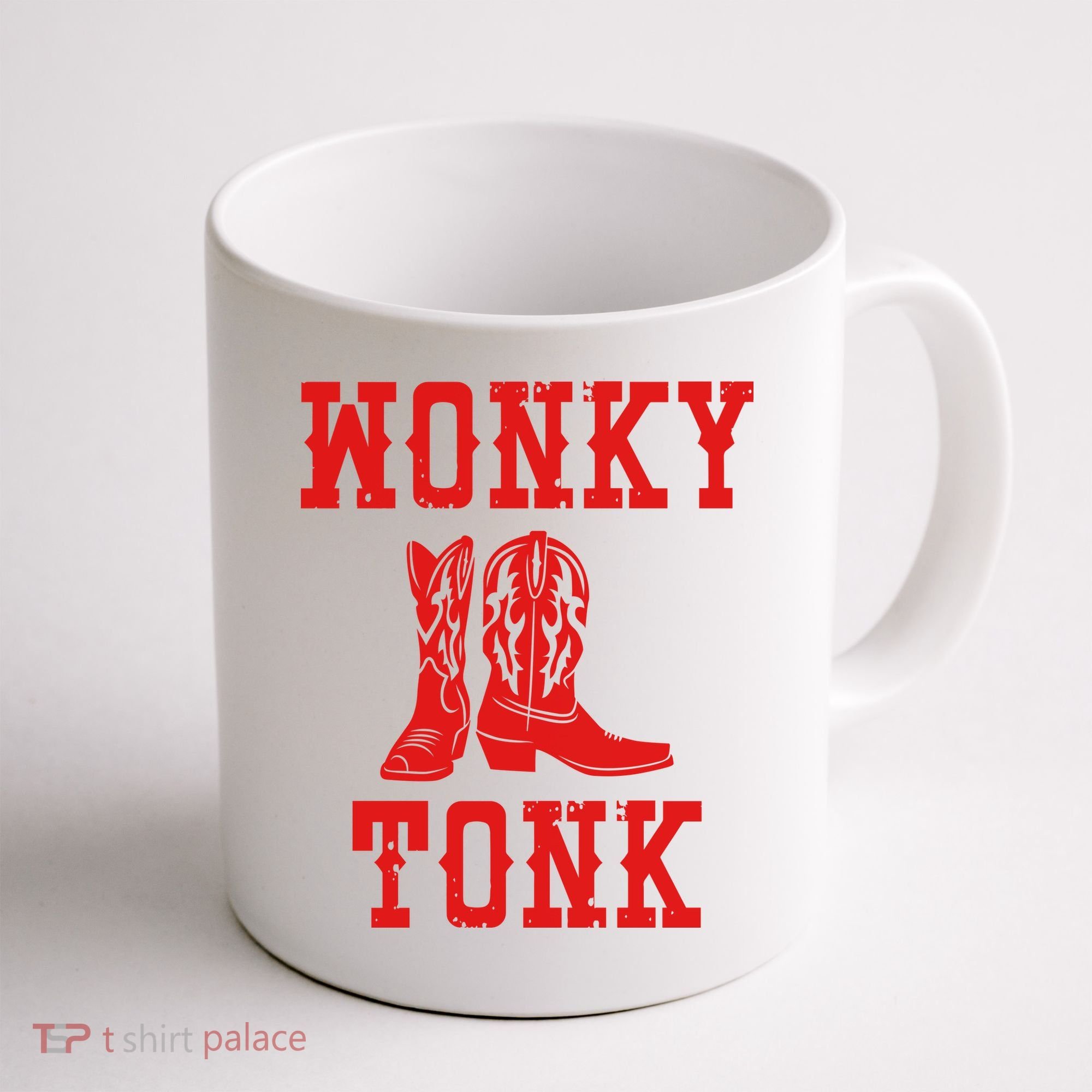 Wonky Tonk Cowboy Boots Coffee Mug