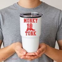 Wonky Tonk Cowboy Boots Tumbler thumb 2