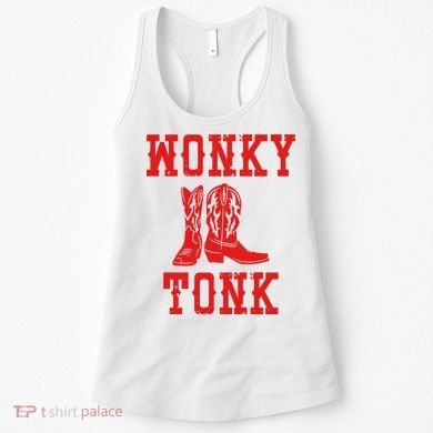 Wonky Tonk Cowboy Boots Women's Tank Top