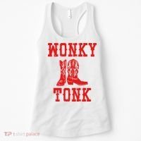 Wonky Tonk Cowboy Boots Women's Tank Top thumb 0