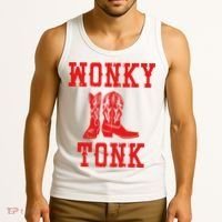 Wonky Tonk Cowboy Boots Tank Top thumb 3