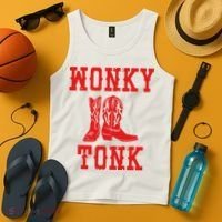 Wonky Tonk Cowboy Boots Tank Top thumb 4