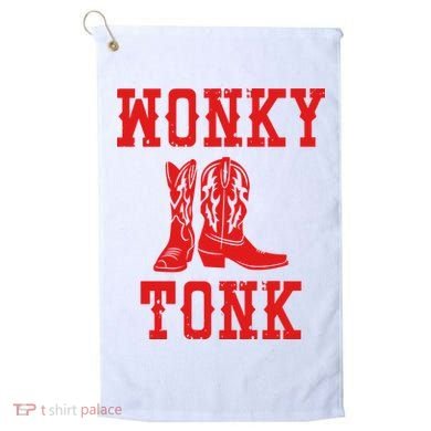 Wonky Tonk Cowboy Boots Golf Towel