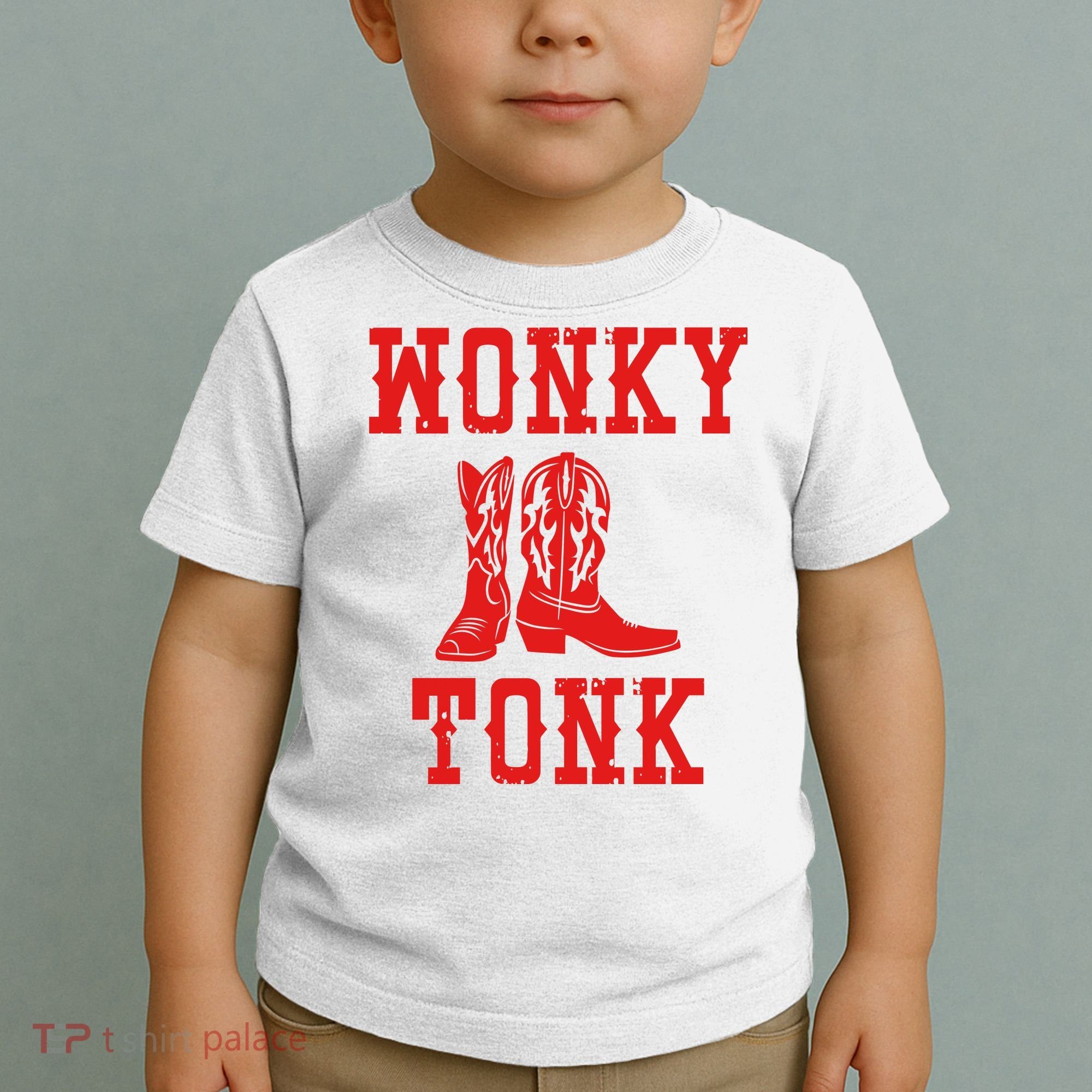 Wonky Tonk Cowboy Boots Toddler T-Shirt
