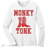 Wonky Tonk Cowboy Boots Women's Long Sleeve Shirt thumb 0