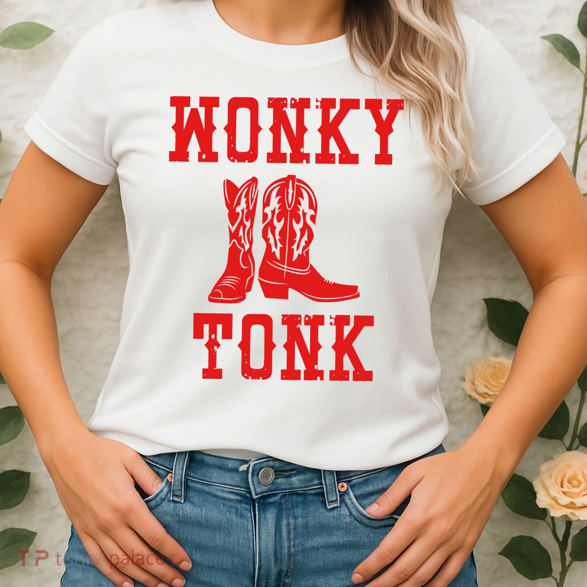 Wonky Tonk Cowboy Boots Women's T-Shirt