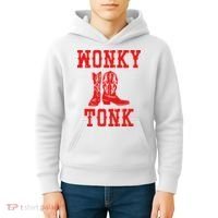 Wonky Tonk Cowboy Boots Kids Hoodie thumb 4