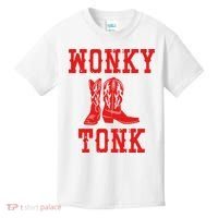 Wonky Tonk Cowboy Boots Kids T-Shirt thumb 0