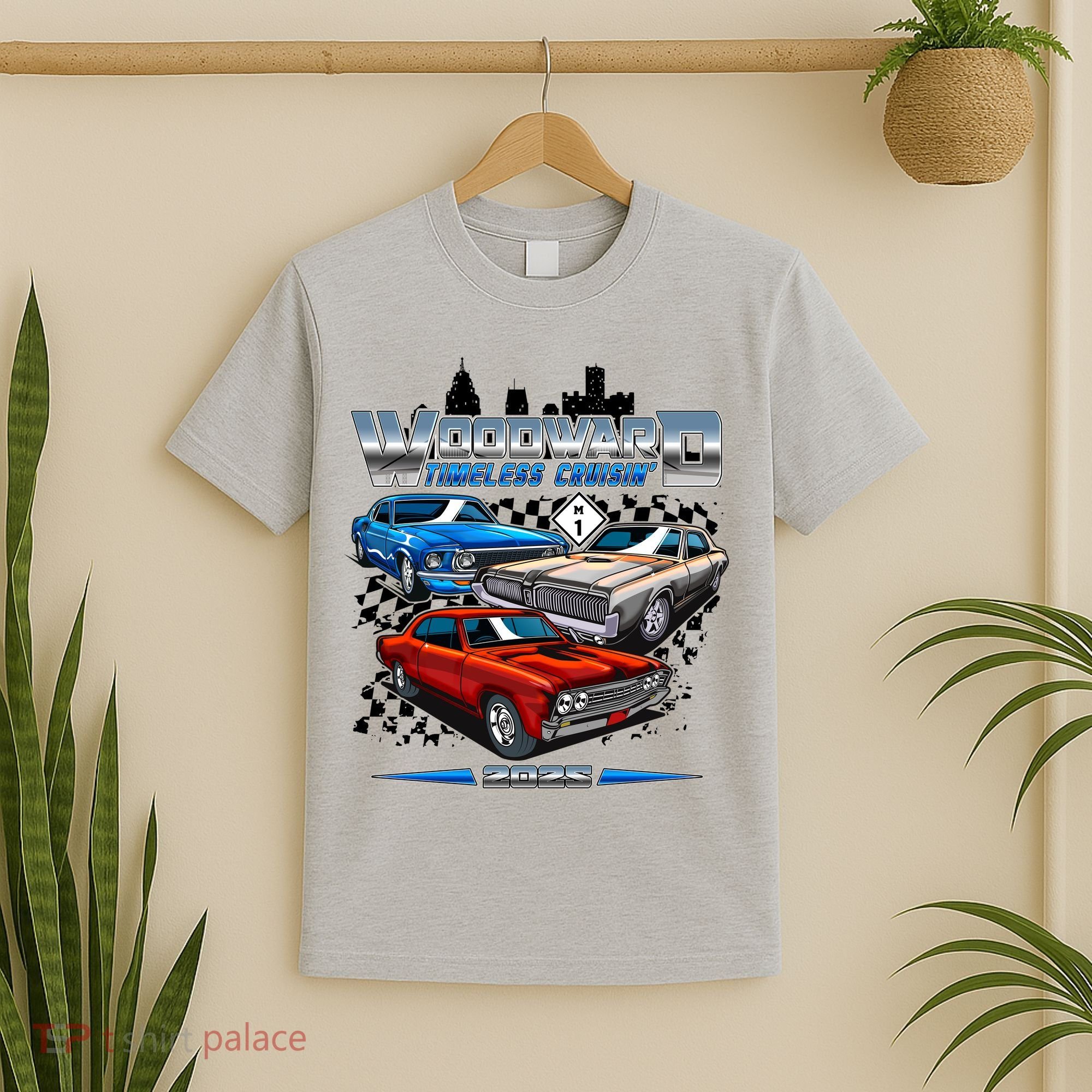 Woodward Timeless Cruisin Motor City Muscle 2025 T-Shirt