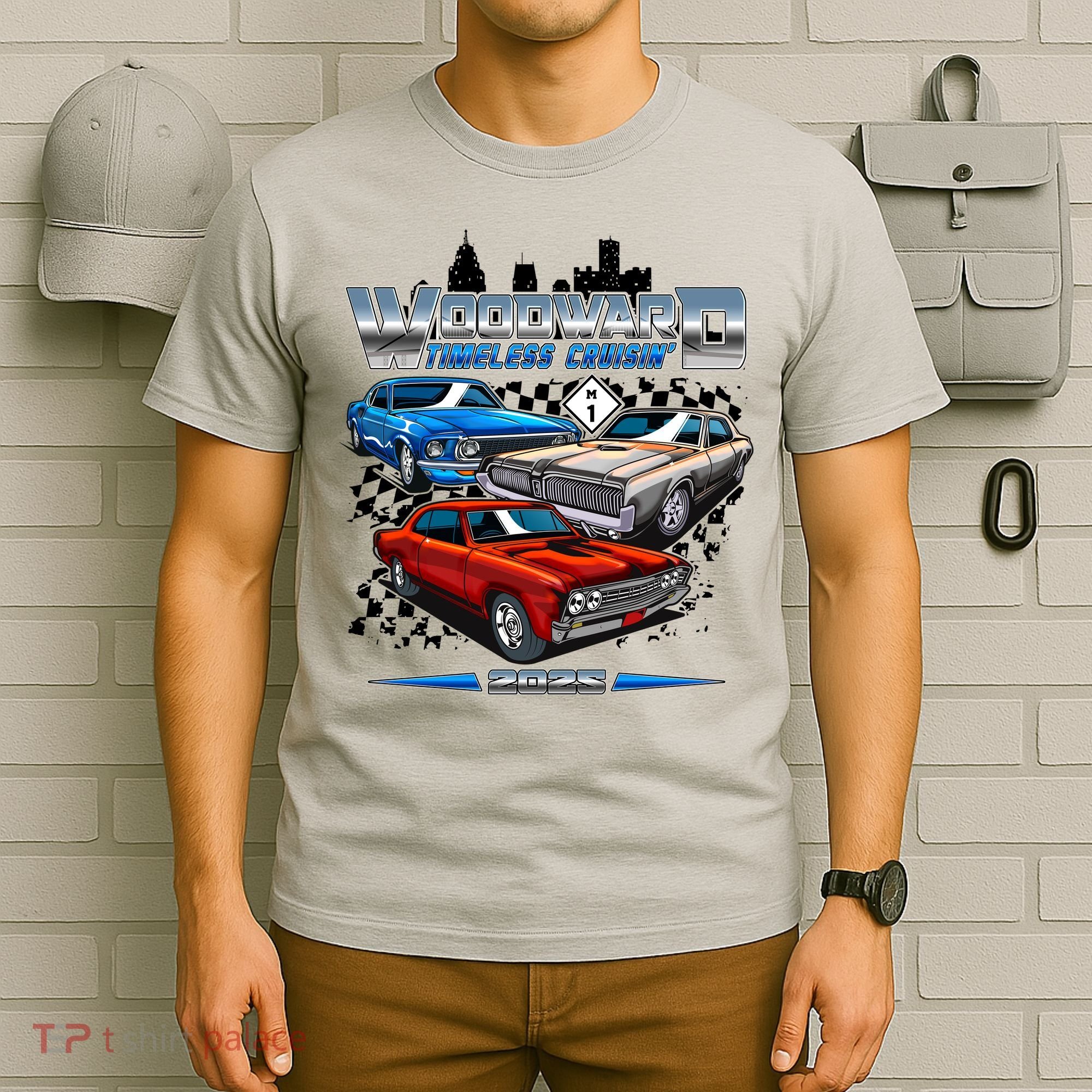 Woodward Timeless Cruisin Motor City Muscle 2025 T-Shirt