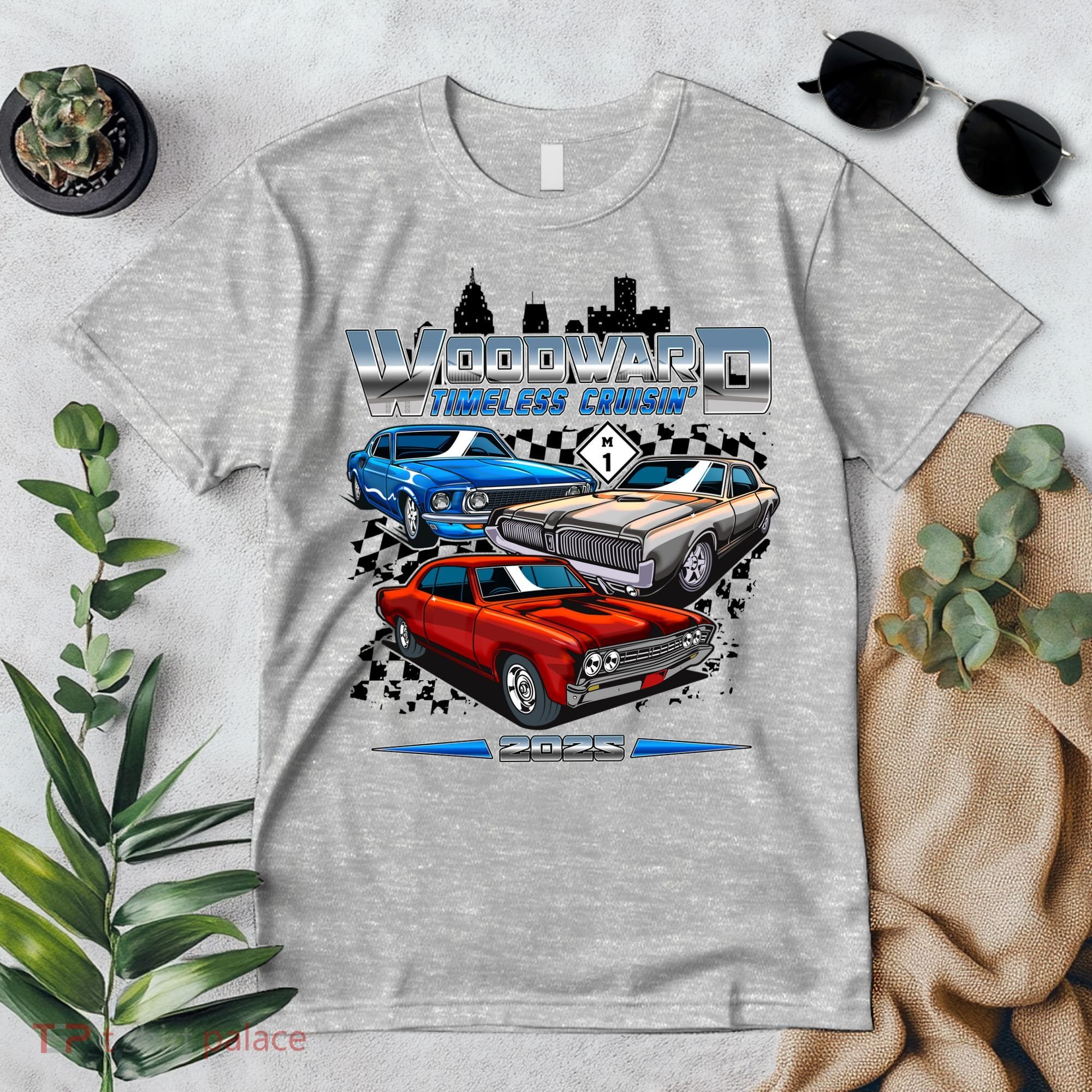 Woodward Timeless Cruisin Motor City Muscle 2025 Premium T-Shirt