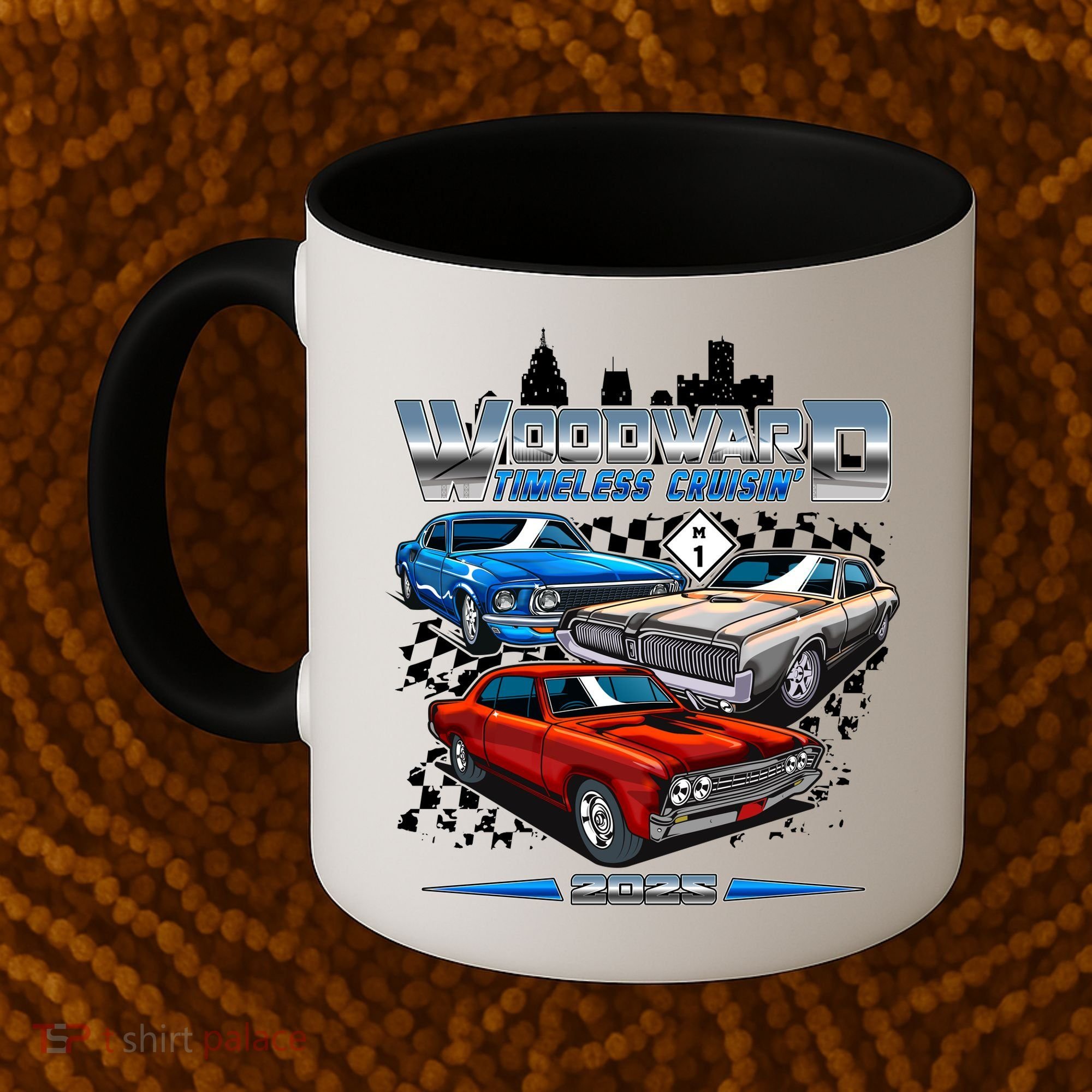 Woodward Timeless Cruisin Motor City Muscle 2025 Coffee Mug