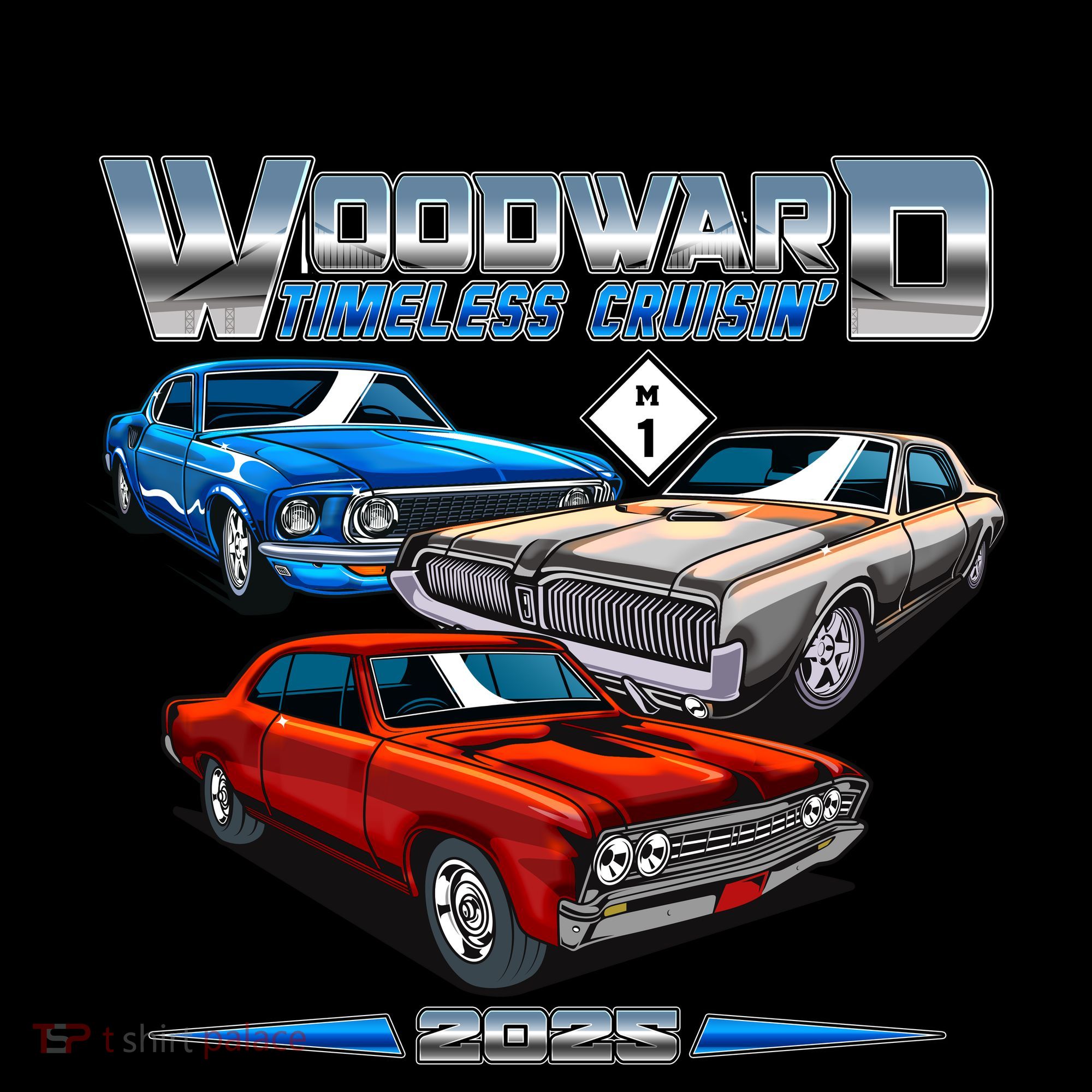 Woodward Timeless Cruisin Motor City Muscle 2025 Coffee Mug