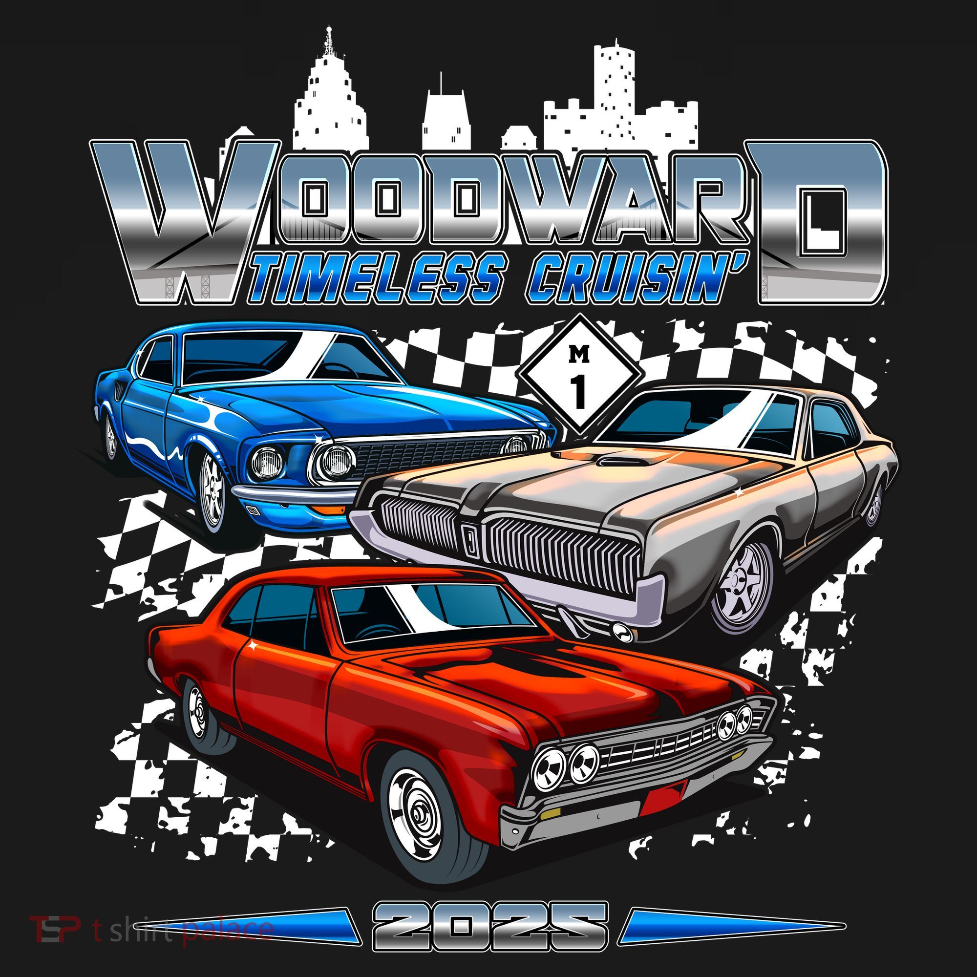 Woodward Timeless Cruisin Motor City Muscle 2025 Visor