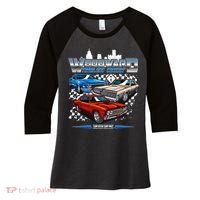 Woodward Timeless Cruisin Motor City Muscle 2025 Women's Tri-Blend 3/4-Sleeve Raglan Shirt thumb 0