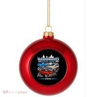 Woodward Timeless Cruisin Motor City Muscle 2025 Plastic Christmas Ball Ornament thumb 0