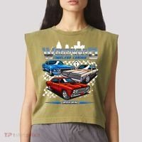 Woodward Timeless Cruisin Motor City Muscle 2025 Garment-Dyed Women's Muscle Tee thumb 2