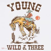Wild & Three Cow Western Rodeo 3rd Birthday Ornament thumb 1