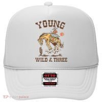 Wild & Three Cow Western Rodeo 3rd Birthday Hat thumb 0