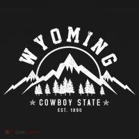 Wyoming The Cowboy State Est 1890 Vintage Mountains Gift T-Shirt thumb 7