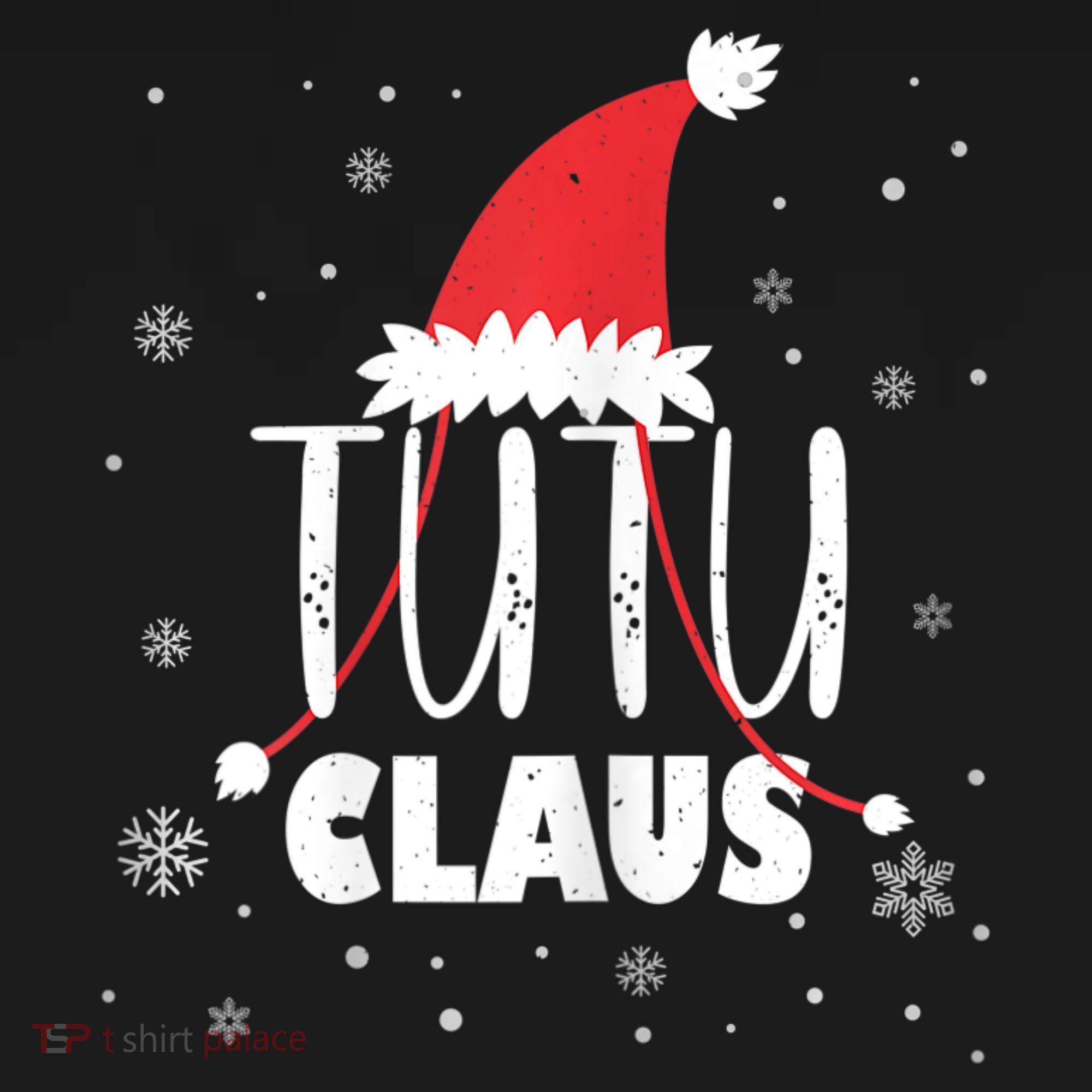 Womens Tutu Claus Santa Hat Hawaiian Grandma & Grandkids Christmas Women's Tank Top