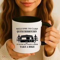 Welcome To Camp Quitcherbitchin Funny Camping Meme Coffee Mug thumb 3
