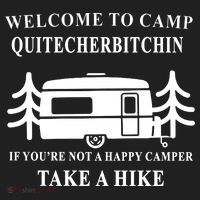 Welcome To Camp Quitcherbitchin Funny Camping Meme Beanie thumb 2