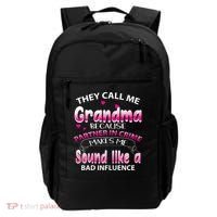 Wo They Call Me Grandma Because Partner In Crime Backpack thumb 0