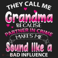 Wo They Call Me Grandma Because Partner In Crime Beanie thumb 2