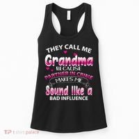 Wo They Call Me Grandma Because Partner In Crime Women's Tank Top thumb 0