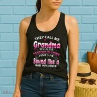 Wo They Call Me Grandma Because Partner In Crime Women's Tank Top thumb 2