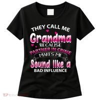 Wo They Call Me Grandma Because Partner In Crime Women's T-Shirt thumb 0