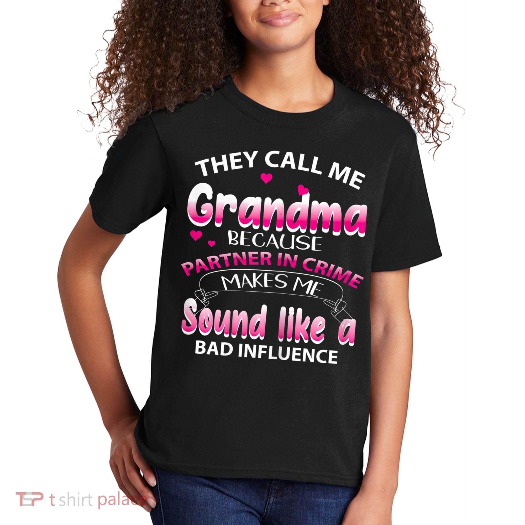 Wo They Call Me Grandma Because Partner In Crime Kids T-Shirt