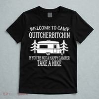 Welcome To Camp Quitcherbitchin Funny Camping T-Shirt thumb 5