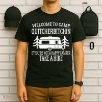 Welcome To Camp Quitcherbitchin Funny Camping T-Shirt thumb 6