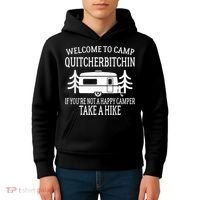 Welcome To Camp Quitcherbitchin Funny Camping Kids Hoodie thumb 4