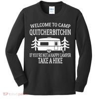 Welcome To Camp Quitcherbitchin Funny Camping Kids Long Sleeve Shirt thumb 0