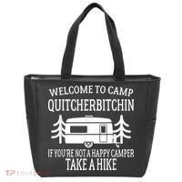 Welcome To Camp Quitcherbitchin Funny Camping Tote Bag thumb 0