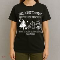 Welcome To Camp Quitcherbitchin Funny Camping T-Shirt thumb 4