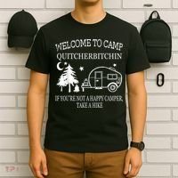 Welcome To Camp Quitcherbitchin Funny Camping T-Shirt thumb 6