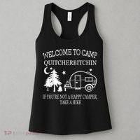 Welcome To Camp Quitcherbitchin Funny Camping Women's Tank Top thumb 3
