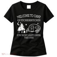 Welcome To Camp Quitcherbitchin Funny Camping Women's T-Shirt thumb 0