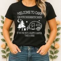 Welcome To Camp Quitcherbitchin Funny Camping Women's T-Shirt thumb 2